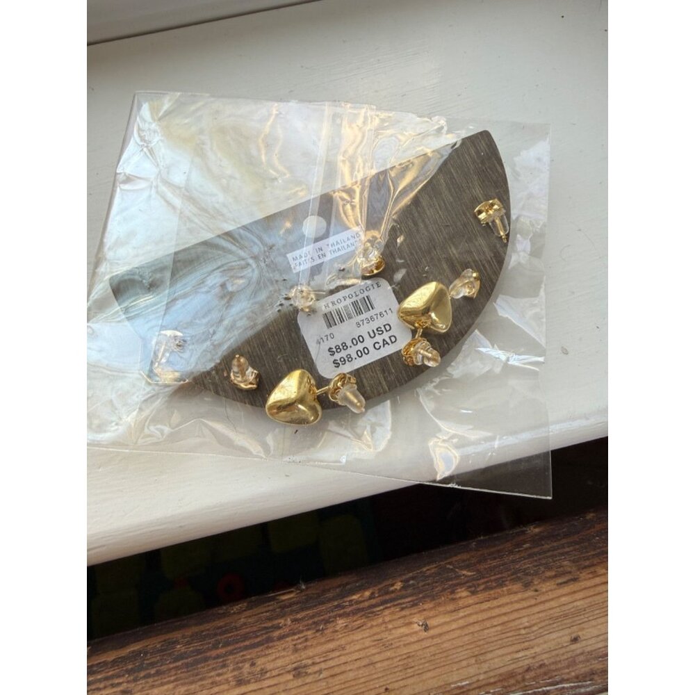 NWT Anthropologie Faceted Gem Earrings Set of 4 $88 - Picture 4 of 5